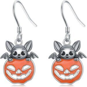 925 Sterling Silver American Flag Dangle Earring  for Women